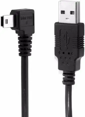 Vszerda Mini USB B Type 5pin Male Left Angled 90 Degree to USB 2.0 Male Data Cable with Ferrite 3.0m Vszerda Mini USB B Type 5pin Male Left Angled 90 Degree to USB 2.0 Male Data Cable with Ferrite 3.0m