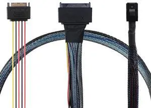 Vszerda FOR SFF-8643 To U2 (SFF-8639) NVMe U2 Adapter Cable SSD Hard Disk Data Cable 80CM Vszerda FOR SFF-8643 To U2 (SFF-8639) NVMe U2 Adapter Cable SSD Hard Disk Data Cable 80CM