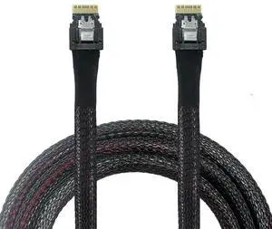 Vszerda FOR Slim SAS SFF-8654 4i To SFF 8654 4i 12G 24G High-Speed Con tion Cable 38P 50cm Vszerda FOR Slim SAS SFF-8654 4i To SFF 8654 4i 12G 24G High-Speed Con tion Cable 38P 50cm