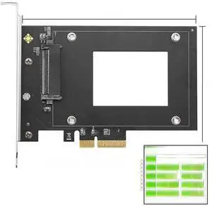 Vszerda FOR U2 to PCIe 4.0 x4 Expansion Adapter Card PCI Express 4x U.2 SFF-8639 Adapter for 2.5 NVMe U2 SSD Vszerda FOR U2 to PCIe 4.0 x4 Expansion Adapter Card PCI Express 4x U.2 SFF-8639 Adapter for 2.5 NVMe U2 SSD