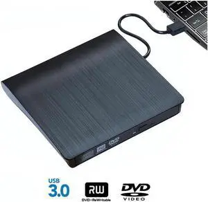 Vszerda External Optical CD Drive, USB 3.0 Portable CD/DVD +/-RW Slim DVD/CD ROM Rewriter Burner Reader Player For Laptop Desktop PC dvd burner dvd portatil Windows Linux OS Apple Mac Vszerda External Optical CD Drive, USB 3.0 Portable CD/DVD +/-RW Slim DVD/CD ROM Rewriter Burner Reader Player For Laptop Desktop PC dvd burner dvd portatil Windows Linux OS Apple Mac