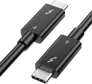 Vszerda Thunderbolt 4 Cable 3.3 FT - Intel Certified, Supports 8K Display/ 40Gbps Transfer/ 100W Charging USB C Cable, Thunderbolt Cable for iPhone 15/16 Series, MacBook Air, iPad, Docking Vszerda Thunderbolt 4 Cable 3.3 FT - Intel Certified, Supports 8K Display/ 40Gbps Transfer/ 100W Charging USB C Cable, Thunderbolt Cable for iPhone 15/16 Series, MacBook Air, iPad, Docking
