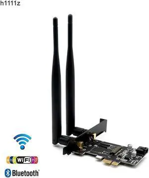 Vszerda Network Cards M.2 Wifi Adapter/Card PCI-E 1X Wifi AC 5Ghz 5 Ghz Adapter 2x 5dBi WiFi Antenna Key A NGFF M.2 Wi-Fi Bluetooth Card Vszerda Network Cards M.2 Wifi Adapter/Card PCI-E 1X Wifi AC 5Ghz 5 Ghz Adapter 2x 5dBi WiFi Antenna Key A NGFF M.2 Wi-Fi Bluetooth Card