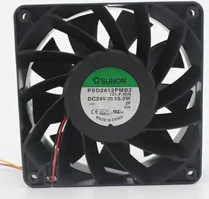 Vszerda 12038 24V large air volume double ball fan PSD2412PMB2 3-wire fan Vszerda 12038 24V large air volume double ball fan PSD2412PMB2 3-wire fan