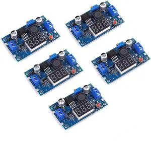 Vszerda LM2596S LM2596 with LED Display Voltmeter Buck Converter DC-DC 4.0-40V to 1.25-37V 2A Voltage Adjustable Board Step Down Module Power Supply Module (5pcs) Vszerda LM2596S LM2596 with LED Display Voltmeter Buck Converter DC-DC 4.0-40V to 1.25-37V 2A Voltage Adjustable Board Step Down Module Power Supply Module (5pcs)
