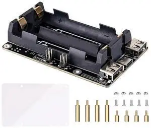 Vszerda FOR Pi 4 UPS Power Supply Uninterrupted UPS HAT 18 650 Backup Power Supply Management Expansion Board Vszerda FOR Pi 4 UPS Power Supply Uninterrupted UPS HAT 18 650 Backup Power Supply Management Expansion Board