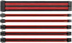 Vszerda 18AWG ATX/PCI-E Extension Cable Kit ATX 24Pin/EPS 4+4Pin/PCI-E 8Pin/PCI-E 6Pin Female to Male Sleeved PSU Extension Power Cord Vszerda 18AWG ATX/PCI-E Extension Cable Kit ATX 24Pin/EPS 4+4Pin/PCI-E 8Pin/PCI-E 6Pin Female to Male Sleeved PSU Extension Power Cord