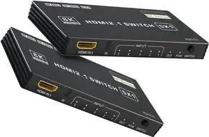 Vszerda HDMI 2.1 Switch 5 in 1 Out 8K 60Hz, 5 Port HDMI Switcher Selector Box with Remote, 4K@120Hz HDMI Switch 5x1 Support 48Gbps, HDR 10+, HDCP 2.3, 3D, for PS5/4/3, Xbox Series X, NS, Laptop, Black Vszerda HDMI 2.1 Switch 5 in 1 Out 8K 60Hz, 5 Port HDMI Switcher Selector Box with Remote, 4K@120Hz HDMI Switch 5x1 Support 48Gbps, HDR 10+, HDCP 2.3, 3D, for PS5/4/3, Xbox Series X, NS, Laptop, Black