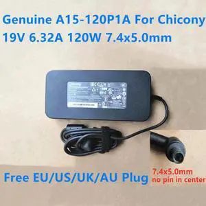 Vszerda 19V 6.32A 120W 7.4x5.0mm No PIN Inside For Chicony A15-120P1A 120W Laptop Power Supply Charger AC Adapter Vszerda 19V 6.32A 120W 7.4x5.0mm No PIN Inside For Chicony A15-120P1A 120W Laptop Power Supply Charger AC Adapter
