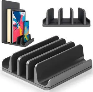 Vszerda Multiple Laptop Holder Vertical Adjustable Laptop Vertical Stand Holds 5 Devices Fits All MacBooks Laptops Tablets and Mobiles (up to 17.3). Closed Upright Vertical Laptop Stand for Desk Vszerda Multiple Laptop Holder Vertical Adjustable Laptop Vertical Stand Holds 5 Devices Fits All MacBooks Laptops Tablets and Mobiles (up to 17.3). Closed Upright Vertical Laptop Stand for Desk