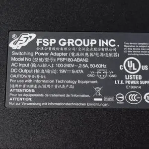 Vszerda 19V 9.47A 180W 4PIN FSP FSP180-ABAN2 FSP180-ABAN1 Power Supply AC Adapter for CLEVO P150 X511 9NA1800700 Laptop Charger Vszerda 19V 9.47A 180W 4PIN FSP FSP180-ABAN2 FSP180-ABAN1 Power Supply AC Adapter for CLEVO P150 X511 9NA1800700 Laptop Charger