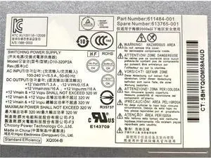 Vszerda 320W 503377-001 508153-001 D10-320P2A 611484-001 613765-001 for 6000 6200 6300 8000 8100 8200 8300 600 800 G1 MT Power Supply Vszerda 320W 503377-001 508153-001 D10-320P2A 611484-001 613765-001 for 6000 6200 6300 8000 8100 8200 8300 600 800 G1 MT Power Supply