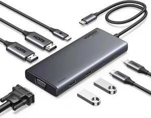 Vszerda 8 in 1 USB C 4K Docking Station Dual Monitor, Triple Display USB C Hub with 2 HDMI, VGA, 2 USB A&C 3.2 Ports, 100W PD, Compatible for MacBook, Dell, HP, Lenovo, Surface etc Vszerda 8 in 1 USB C 4K Docking Station Dual Monitor, Triple Display USB C Hub with 2 HDMI, VGA, 2 USB A&C 3.2 Ports, 100W PD, Compatible for MacBook, Dell, HP, Lenovo, Surface etc