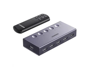 Vszerda HDMI Switch 5 in 1 Out 4K@60Hz, HDMI Splitter with Remote 5 Port Switcher Selector Box Support 3D CEC HDR HDCP2.2 Compatible with PS5/4/3 Xbox Nintendo Switch Roku TV Fire Stick Grey Vszerda HDMI Switch 5 in 1 Out 4K@60Hz, HDMI Splitter with Remote 5 Port Switcher Selector Box Support 3D CEC HDR HDCP2.2 Compatible with PS5/4/3 Xbox Nintendo Switch Roku TV Fire Stick Grey