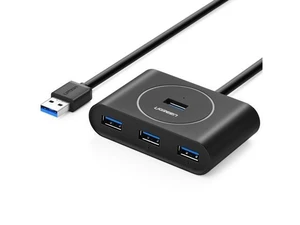 Vszerda Portable Super Speed 4 Ports USB 3.0 HUB Cable Adapter, Not Support OTG, Cable Length: 1m (Black) Vszerda Portable Super Speed 4 Ports USB 3.0 HUB Cable Adapter, Not Support OTG, Cable Length: 1m (Black)