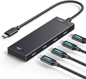 Vszerda USB-C Hub 4-Port 10Gbps Data Only USB 3.2 Hub Multiport Adapter Compatible with MacBook Pro, MacBook Air, iPad Pro, iPad mini 6 and iPhone 15, Plug and Play 0.3ft Cable Vszerda USB-C Hub 4-Port 10Gbps Data Only USB 3.2 Hub Multiport Adapter Compatible with MacBook Pro, MacBook Air, iPad Pro, iPad mini 6 and iPhone 15, Plug and Play 0.3ft Cable