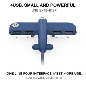 Vszerda 4 Ports USB 2.0 HUB Usb Hub 3.0 Portable Hub Usb Aircraft Shape USB Splitter External Multi Ports USB HUB For Vszerda 4 Ports USB 2.0 HUB Usb Hub 3.0 Portable Hub Usb Aircraft Shape USB Splitter External Multi Ports USB HUB For