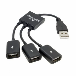 Vszerda USB 2.0 to 3 Ports Hub Cable Bus Power 1 to 3 for Laptop Notebook PC Mouse Disk Printer Vszerda USB 2.0 to 3 Ports Hub Cable Bus Power 1 to 3 for Laptop Notebook PC Mouse Disk Printer