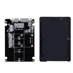 Vszerda Combo M.2 NGFF B-key mSATA SSD to SATA 3.0 Adapter Converter Case Enclosure with Switch Vszerda Combo M.2 NGFF B-key mSATA SSD to SATA 3.0 Adapter Converter Case Enclosure with Switch