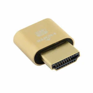 Vszerda Gold CY Virtual Display Adapter 4K HDMI 1.4 Male to Female Extension DDC EDID Dummy Plug Headless Ghost Display Emulator HDTV 4K@60Hz Vszerda Gold CY Virtual Display Adapter 4K HDMI 1.4 Male to Female Extension DDC EDID Dummy Plug Headless Ghost Display Emulator HDTV 4K@60Hz