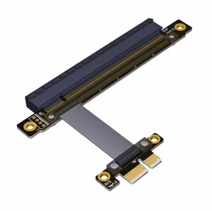 Vszerda PCI-E Gen3.0 1x To 16x Riser Cable 30cm PCI-Express PCI-E X16 Extender Right Angled Elbow Design Vszerda PCI-E Gen3.0 1x To 16x Riser Cable 30cm PCI-Express PCI-E X16 Extender Right Angled Elbow Design