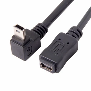 Vszerda GPS Mini USB 5P 90D Down Direction Angled Male to 5p Female Extension Cable 0.2M Vszerda GPS Mini USB 5P 90D Down Direction Angled Male to 5p Female Extension Cable 0.2M
