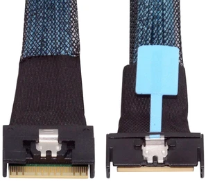 Vszerda PCI-E 5.0 Mini Cool Edge IO MCIO PCI-E 8i 74Pin Male to Slimline SFF-8654 SAS 4.0 74Pin Male Extender Cable 50cm Vszerda PCI-E 5.0 Mini Cool Edge IO MCIO PCI-E 8i 74Pin Male to Slimline SFF-8654 SAS 4.0 74Pin Male Extender Cable 50cm