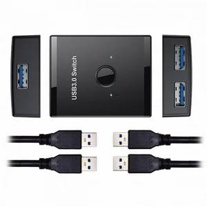 Vszerda KVM USB 3.0 Bidirectional Switch Selector 2 to 1 PCs Sharing or 1 to 2 Hub for Keyboard Mouse Scanner Printer Vszerda KVM USB 3.0 Bidirectional Switch Selector 2 to 1 PCs Sharing or 1 to 2 Hub for Keyboard Mouse Scanner Printer