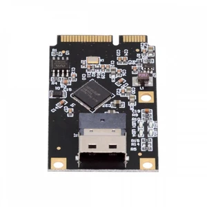 Vszerda Mini PCI-E PCI Express to Slimline SFF-8654 SATA 3.0 Four Ports Adapter Converter 6Gbps Disk Extension Card for SSD Vszerda Mini PCI-E PCI Express to Slimline SFF-8654 SATA 3.0 Four Ports Adapter Converter 6Gbps Disk Extension Card for SSD