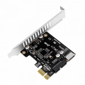 Vszerda 5Gbps Type-E USB 3.1 Front Panel Socket & USB 3.0 20Pin to PCI-E 1X Express Card VL805 Adapter for Motherboard Vszerda 5Gbps Type-E USB 3.1 Front Panel Socket & USB 3.0 20Pin to PCI-E 1X Express Card VL805 Adapter for Motherboard