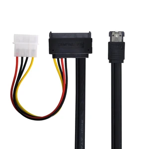 Vszerda 50cm eSATAp Power ESATA Combo to SATA 22pin IDE 4pin 5V 12V for 3.5" 2.5" Hard Disk Data Cable Vszerda 50cm eSATAp Power ESATA Combo to SATA 22pin IDE 4pin 5V 12V for 3.5" 2.5" Hard Disk Data Cable