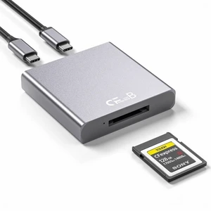 Vszerda USB3.1 Type-C USB3.0-A to CF Express Extension Card Reader for CFE Type-B Support R5 Z6 Z7 CFB Memory Card Vszerda USB3.1 Type-C USB3.0-A to CF Express Extension Card Reader for CFE Type-B Support R5 Z6 Z7 CFB Memory Card