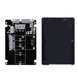 Vszerda Combo M.2 NGFF B-key mSATA SSD to SATA 3.0 Adapter Converter Case Enclosure with Switch Vszerda Combo M.2 NGFF B-key mSATA SSD to SATA 3.0 Adapter Converter Case Enclosure with Switch