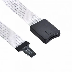 Vszerda Micro-SD TF Memory Card Kit Male to TF Female Extension Soft Flat FPC Cable Extender 25cm Vszerda Micro-SD TF Memory Card Kit Male to TF Female Extension Soft Flat FPC Cable Extender 25cm