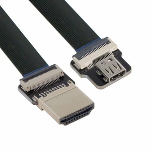 Vszerda CYFPV HDMI Male to Micro HDMI Female Extension FPC Flat Cable 1080P for FPV HDTV Multicopter Aerial Photography (0.1M) Vszerda CYFPV HDMI Male to Micro HDMI Female Extension FPC Flat Cable 1080P for FPV HDTV Multicopter Aerial Photography (0.1M)