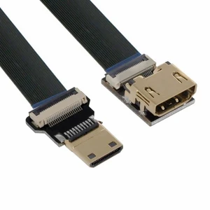 Vszerda CYFPV HDMI Female to Mini HDMI Male Extension FPC Flat Cable 1080P for FPV HDTV Multicopter Aerial Photography (0.1M) Vszerda CYFPV HDMI Female to Mini HDMI Male Extension FPC Flat Cable 1080P for FPV HDTV Multicopter Aerial Photography (0.1M)