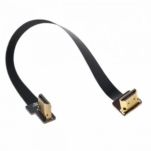 Vszerda CYFPV Dual 90 Degree Right-Up Angled HDMI Type A Male to Male HDTV FPC Flat Cable for FPV HDTV Multicopter Aerial Photography (0.1M) Vszerda CYFPV Dual 90 Degree Right-Up Angled HDMI Type A Male to Male HDTV FPC Flat Cable for FPV HDTV Multicopter Aerial Photography (0.1M)
