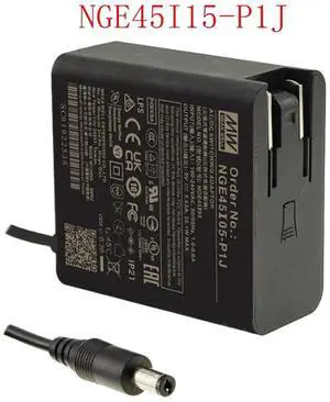 Mean Well GEM Power Supply Adapter, NGE45I15-P1J 45W 15V 3A Mean Well GEM Power Supply Adapter, NGE45I15-P1J 45W 15V 3A
