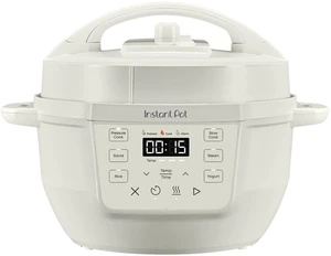 Rio Mini 4 Qt 7-in-1 Electric Pressure Cooker, Sea Salt | Slow cooks, makes rice, steams, sautés, makes yogurt and keeps food warm. Rio Mini 4 Qt 7-in-1 Electric Pressure Cooker, Sea Salt | Slow cooks, makes rice, steams, sautés, makes yogurt and keeps food warm.