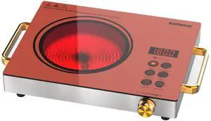 Portable Electric Stove 110V, 1800W Electric Hot Plate with Handle, Knob Control Single Burner Electri Cooktop, Ceramic Infrared Countertop Burner, Timer, Safety Lock(Pink) Portable Electric Stove 110V, 1800W Electric Hot Plate with Handle, Knob Control Single Burner Electri Cooktop, Ceramic Infrared Countertop Burner, Timer, Safety Lock(Pink)