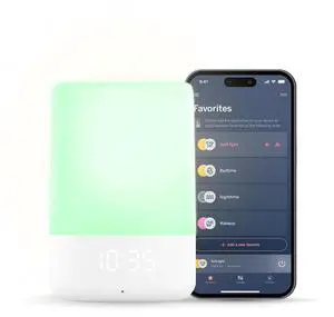 Sound and Light Smart Baby Night Light and Sound Machine | Audio Monitor | Cry Detection Alert Feature | OK to Wake Alarm Clock for Kids | Temp & Humidity Tracking | Rechargeable Battery | WiFi