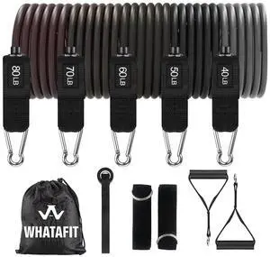 Resistance Bands, Exercise BandsResistance Bands for Working Out, Work Out Bands with Handles for Men and Women Fitness, Strength Training Home Gym Equipment