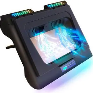 Everest Laptop Cooling Pad | New | Powerful Turbo-Fan 4300 RPM Laptop Cooler | Sealed Foam for Maximum Performance | Avoid Overheating and Protect Your Gaming Laptop | 14-17.3 in