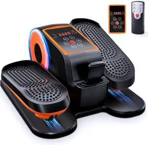 Under Desk Elliptical Machine, Ellipse Leg Exerciser as Seen on TV with Remote, 15 Adjustable Speed, Portable Elliptical Machine While Sitting for Seniors, Quiet for Home Office