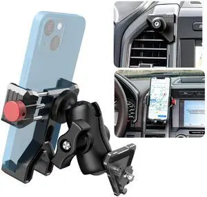 Phone Mount Compatible with Ford F-150 2015-2020, Expedition 2018-2021, Super Duty 2017-2021, 360 Rotation Aluminum F150 Vent Cell Phone Holder for All Phone iPhone Android Smartphone Phone Mount Compatible with Ford F-150 2015-2020, Expedition 2018-2021, Super Duty 2017-2021, 360 Rotation Aluminum F150 Vent Cell Phone Holder for All Phone iPhone Android Smartphone
