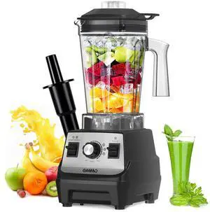 Blender 1800W, Professional High Speed Countertop Blender with Stainless Steel Blades, 60oz BPA Free Jar for Shakes and Smoothies, Ice and Fruits, Dishwasher Safe