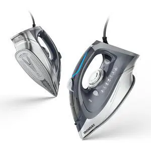 Steam Iron for Clothes Rapid Heating, 1700W Iron Burst of Steam, Non-Stick Ceramic Soleplate, Auto shutoff, Anti-Drip, Self-Cleaning, 10.14oz Water Tank Ironing Clothes for All Fabrics, Grey Steam Iron for Clothes Rapid Heating, 1700W Iron Burst of Steam, Non-Stick Ceramic Soleplate, Auto shutoff, Anti-Drip, Self-Cleaning, 10.14oz Water Tank Ironing Clothes for All Fabrics, Grey