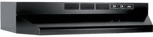 413023 Ductless Range Hood Insert with Light, Exhaust Fan for Under Cabinet, 30-Inch, Black