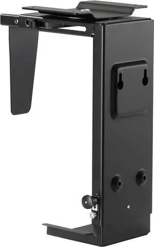Under Desk CPU Mount,Universal PC Wall Mount,3.94 to 11.61 inch Wide Computer Case CPU Hanger Holder,Adjustable 360° Swivel, Secure Lock, Max Load 22Lbs