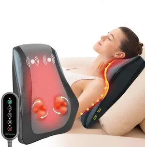 Back Massager for Back Pain Deep Tissue, Shiatsu Lower Back Neck Massager with Heat, 3D Kneading Massage Pillow for Neck Shoulder Legs, Gifts for Mom, Dad, Women Back Massager for Back Pain Deep Tissue, Shiatsu Lower Back Neck Massager with Heat, 3D Kneading Massage Pillow for Neck Shoulder Legs, Gifts for Mom, Dad, Women